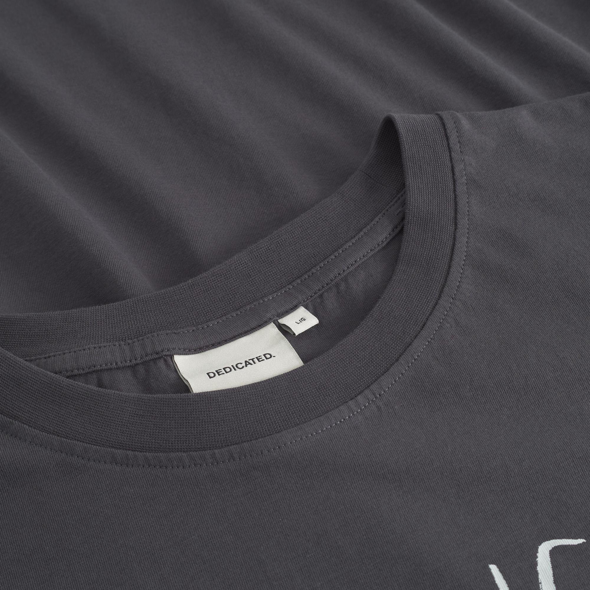 Dedicated Stockholm Doing My Best T-Shirt Bio Baumwolle Shirt grau